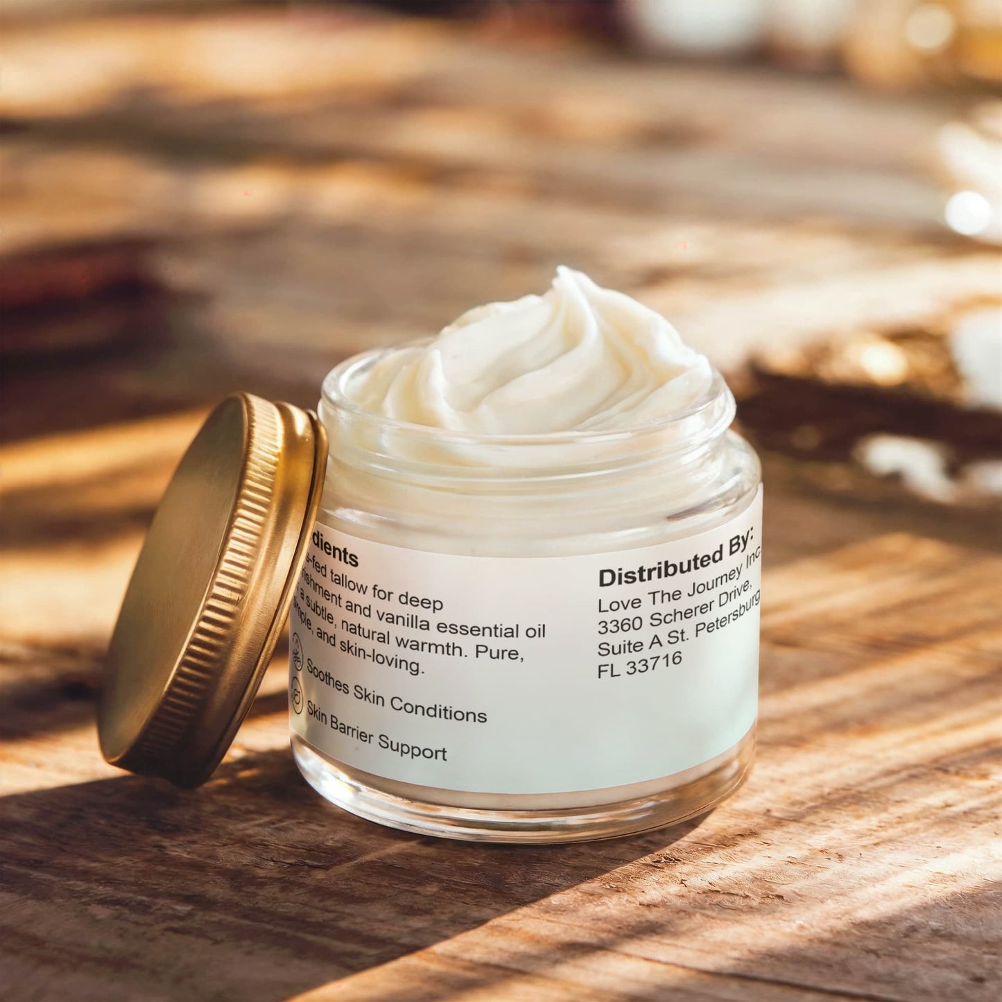 Whipped Grass-Fed Tallow Balm with Vanilla Bean