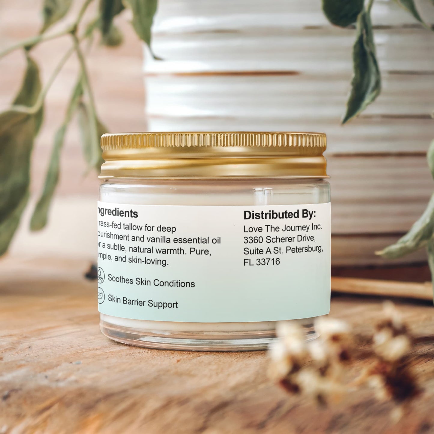 Whipped Grass-Fed Tallow Balm with Vanilla Bean