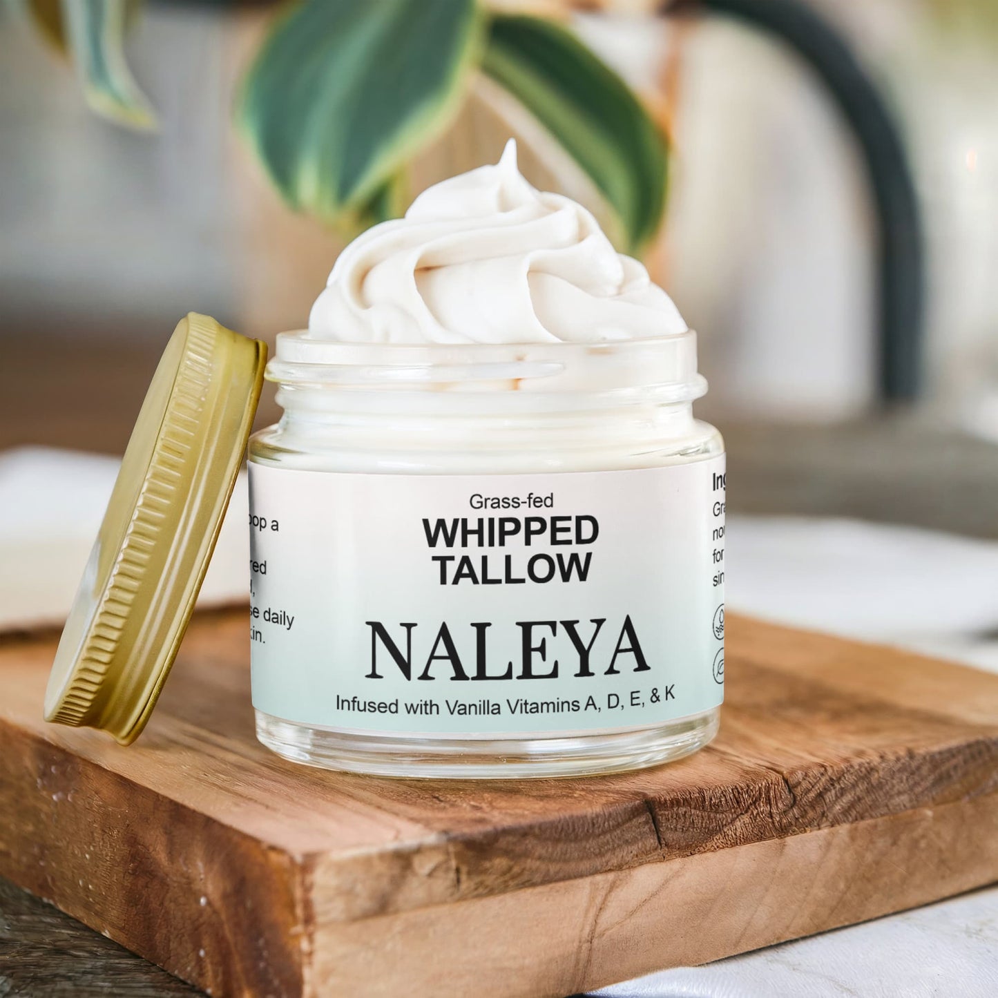 Whipped Grass-Fed Tallow Balm with Vanilla Bean