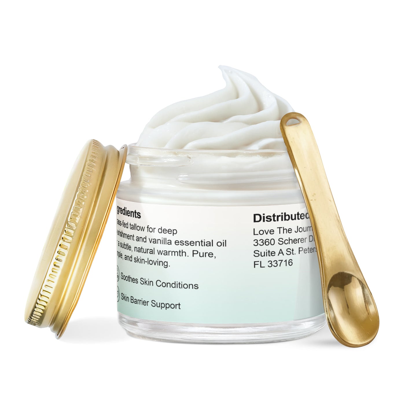 Whipped Grass-Fed Tallow Balm with Vanilla Bean